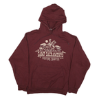 PORT & COMPANY Mens Maroon Camp Sacramento Pullover Hoodie M Western Frontier
