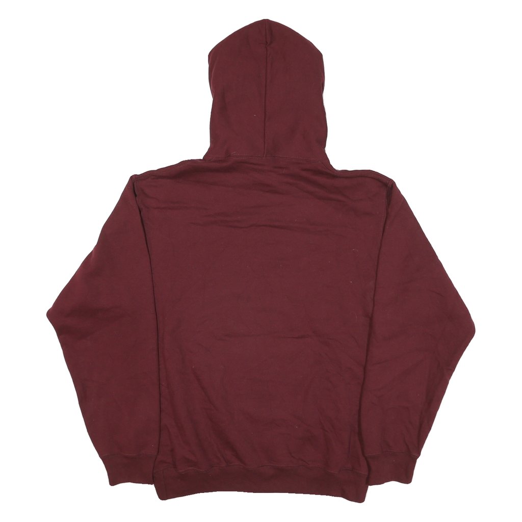 PORT & COMPANY Mens Maroon Camp Sacramento Pullover Hoodie M Western Frontier