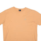 POLO RALPH LAUREN Mens Peach Cotton T-Shirt L Short Sleeve Crew Neck Classic