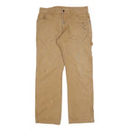DICKIES Mens Jeans Beige Relaxed Straight Denim W32 L32 Workwear Zip Closure