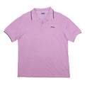 ASICS Mens Pink Polo Shirt M Cotton Short Sleeve Basic