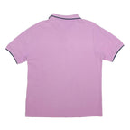 ASICS Mens Pink Polo Shirt M Cotton Short Sleeve Basic