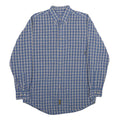 TIMBERLAND Mens Blue Check Shirt S Button-Down Collar Long Sleeve Cotton Casual