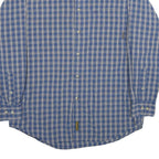 TIMBERLAND Mens Blue Check Shirt S Button-Down Collar Long Sleeve Cotton Casual