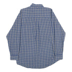 TIMBERLAND Mens Blue Check Shirt S Button-Down Collar Long Sleeve Cotton Casual