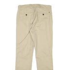 TOMMY HILFIGER Mens Cotton Blend Beige Slim Tapered Trousers W29 L30 Classic