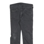 LEVI'S Mens Slim Black Jeans Denim W30 L25 Zip Classic Fit Stylish Stretch