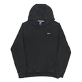 NIKE Mens Black Pullover Hoodie M Cotton Blend Casual Sweatshirt