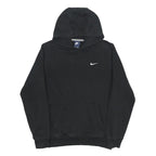 NIKE Mens Black Pullover Hoodie M Cotton Blend Casual Sweatshirt