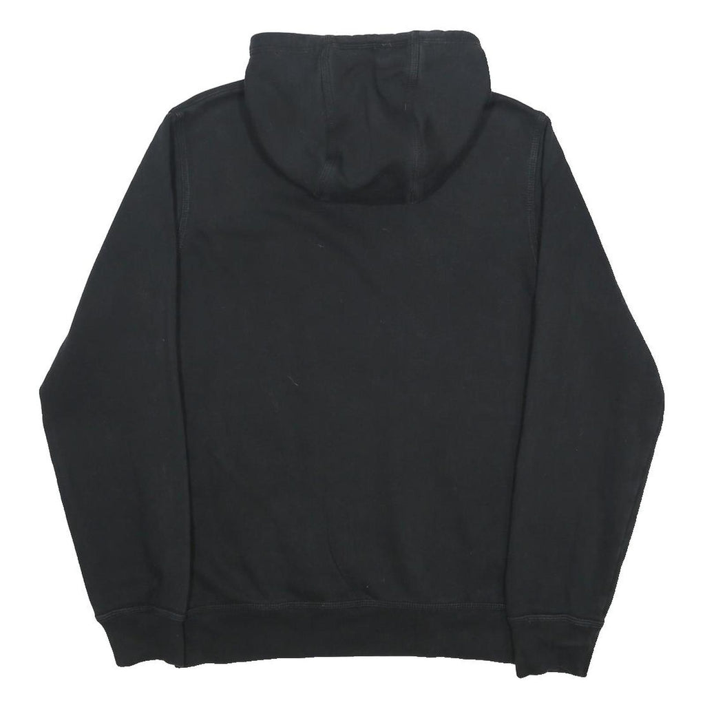 NIKE Mens Black Pullover Hoodie M Cotton Blend Casual Sweatshirt