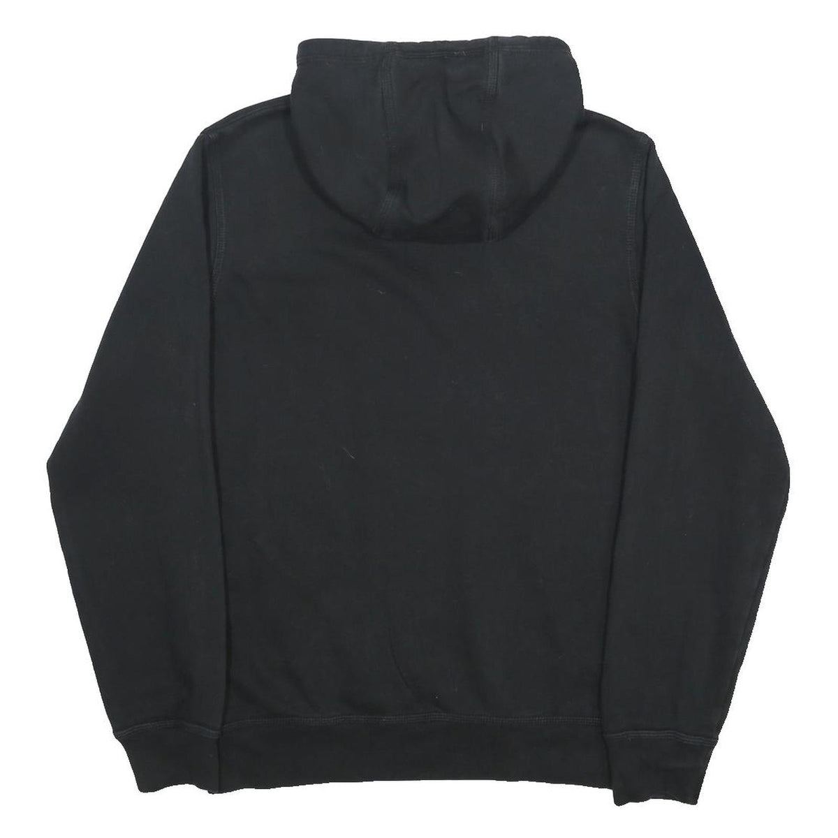 NIKE Mens Black Pullover Hoodie M Cotton Blend Casual Sweatshirt