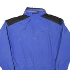 OBERMEYER Mens Blue & Black Zip Jacket L Polyester Blend Outdoor Sportswear