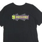 NIKE Mens Black Sports & Fitness Graphic T-Shirt M Short Sleeve Crew Neck
