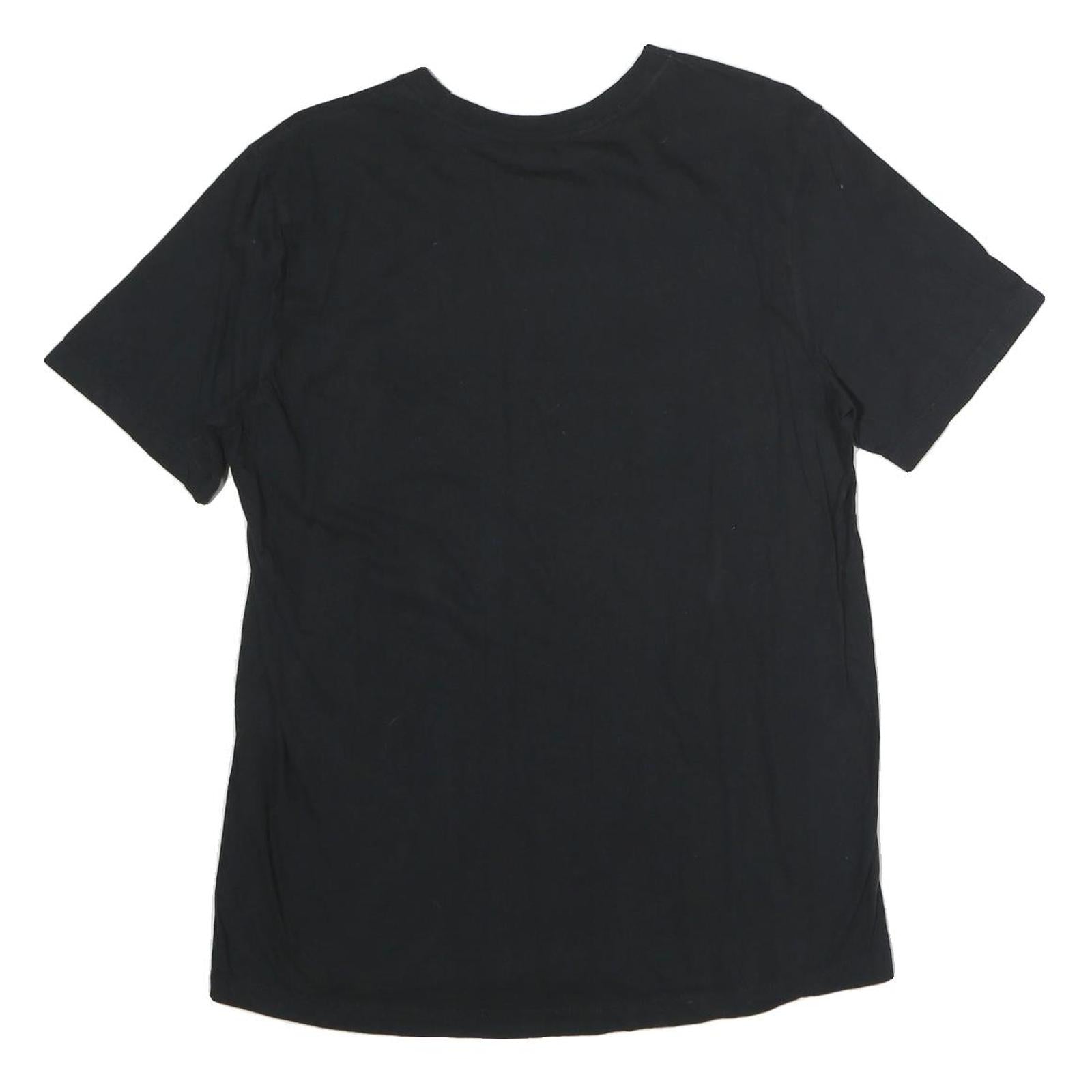 NIKE Mens Black Sports & Fitness Graphic T-Shirt M Short Sleeve Crew Neck