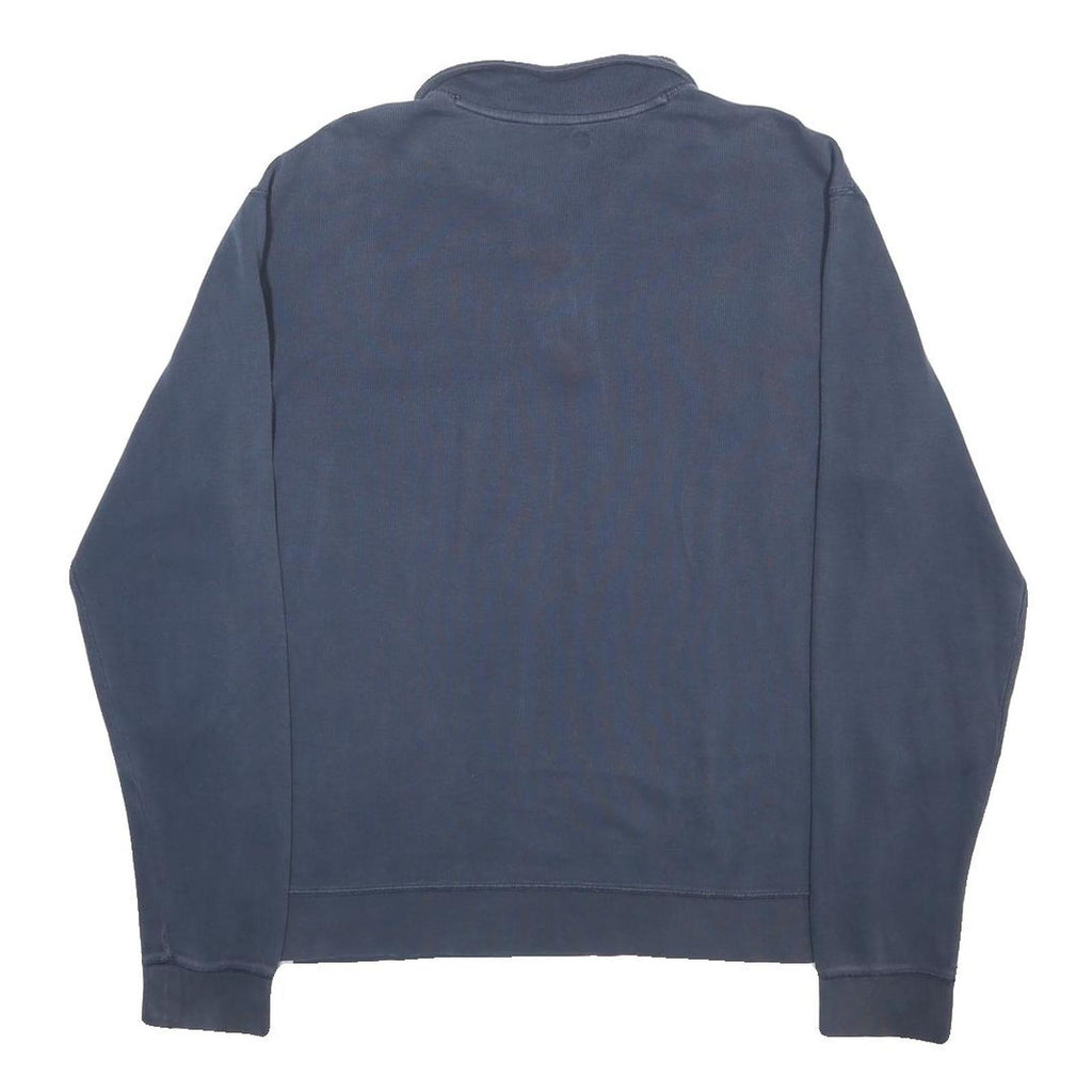 CARHARTT Mens Blue Plain Pullover Crew Neck Basic Knit L Cotton Jumper