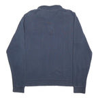 CARHARTT Mens Blue Plain Pullover Crew Neck Basic Knit L Cotton Jumper