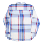 TOMMY HILFIGER Mens Blue & White Check Shirt XL Casual Classic Cotton