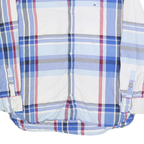 TOMMY HILFIGER Mens Blue & White Check Shirt XL Casual Classic Cotton