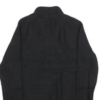 GUESS Womens Black Plain Full Zip Jumper Crew Neck Cable Knit S Soft Cotton