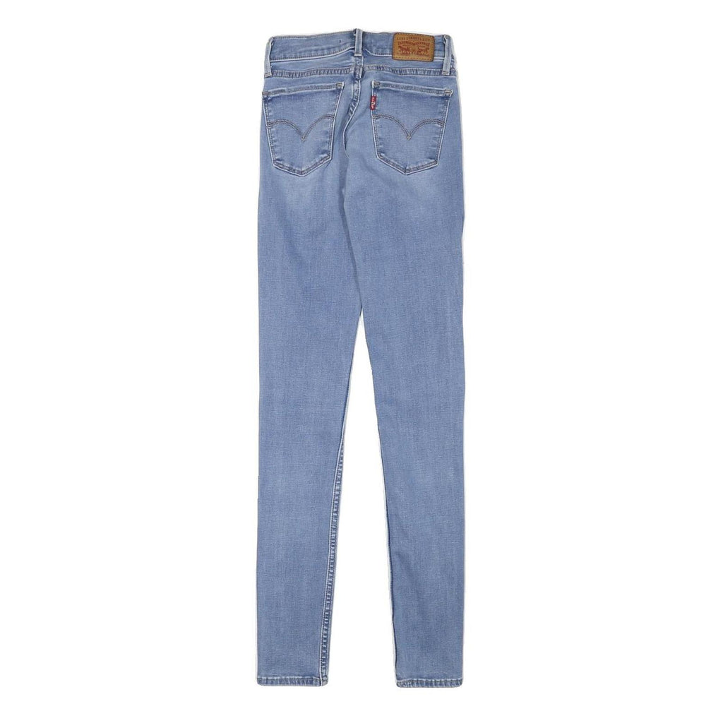 LEVI'S Womens Slim Light Blue Denim Jeans W20 L28 Zip Cotton Blend Skinny Fit