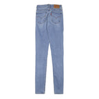 LEVI'S Womens Slim Light Blue Denim Jeans W20 L28 Zip Cotton Blend Skinny Fit
