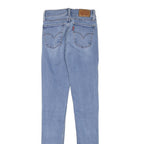 LEVI'S Womens Slim Light Blue Denim Jeans W20 L28 Zip Cotton Blend Skinny Fit