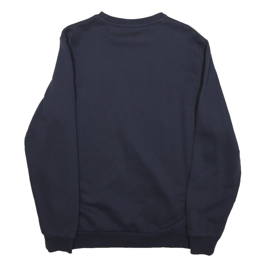 PUMA Mens Navy Sweatshirt Crew Neck M Cotton Blend Casual Pullover
