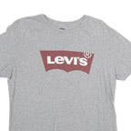 LEVI'S Mens Grey Graphic T-Shirt M Short Sleeve Crew Neck Cotton Casual