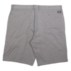 DICKIES Mens Shorts Grey Casual Cotton Blend 2XL W42 Comfortable Workwear