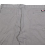 DICKIES Mens Shorts Grey Casual Cotton Blend 2XL W42 Comfortable Workwear