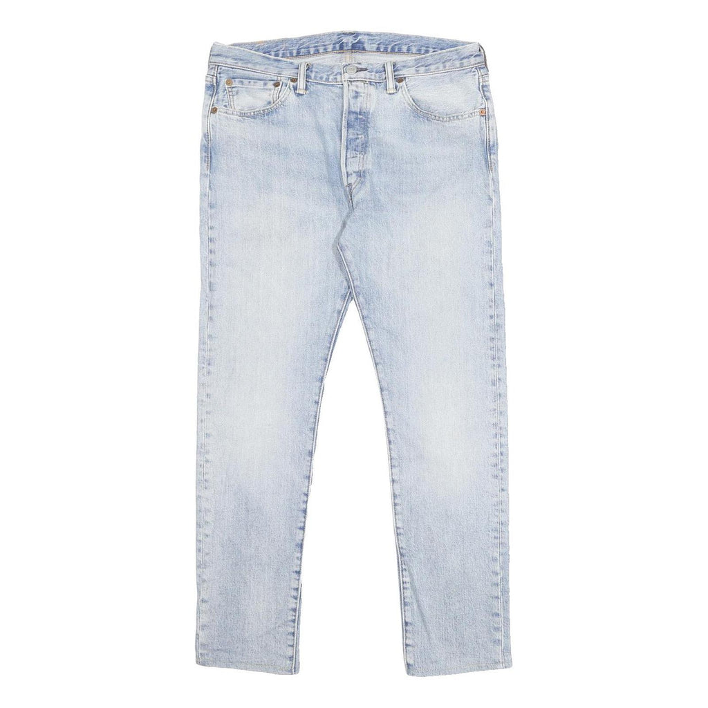 LEVI'S 501S Mens Jeans Blue Slim Skinny Denim Light W33 L30 Classic Button Fly