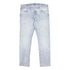 LEVI'S 501S Mens Jeans Blue Slim Skinny Denim Light W33 L30 Classic Button Fly