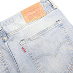 LEVI'S 501S Mens Jeans Blue Slim Skinny Denim Light W33 L30 Classic Button Fly