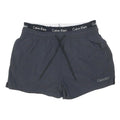 CALVIN KLEIN Mens Shorts Black Casual Plain L W32 Logo Elastic Waistband