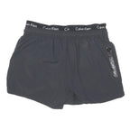 CALVIN KLEIN Mens Shorts Black Casual Plain L W32 Logo Elastic Waistband