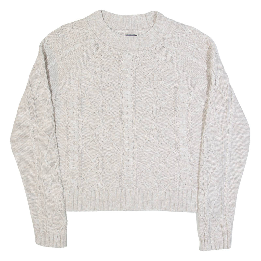 GAP Womens Jumper Beige Cable Knit M