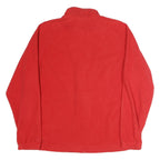 STARTER Mens Red Jacket L Polyester Plain Zip Casual Lightweight Sportswear