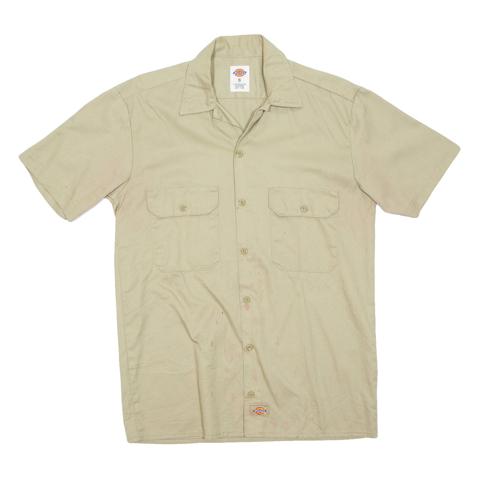 DICKIES Mens Worker Shirt Beige S