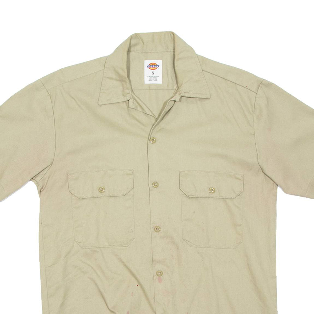 DICKIES Mens Worker Shirt Beige S