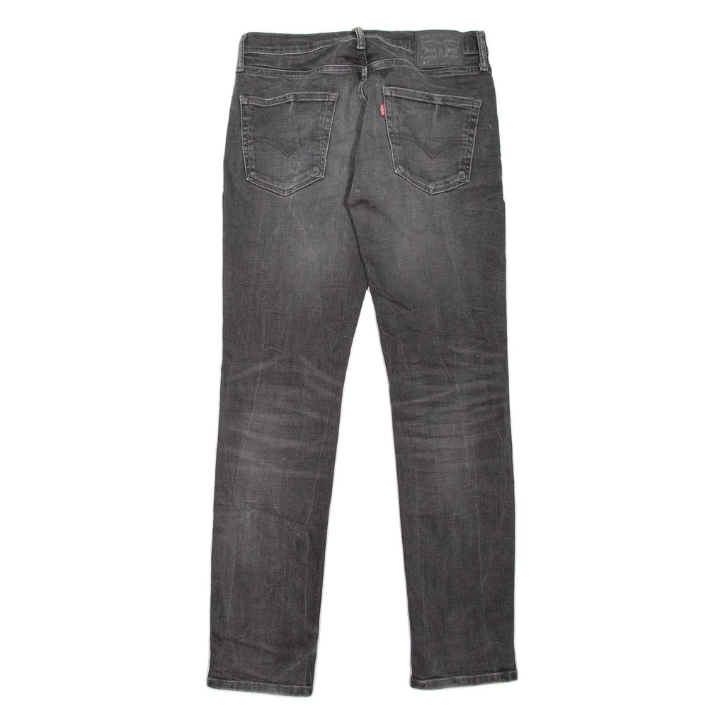 LEVI'S 511 Jeans Mens Grey Slim Straight Stone Wash W31 L32