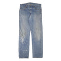 LEVI'S 501 Mens Jeans Blue Regular Straight Denim Medium W34 L32 Classic Button