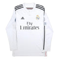 ADIDAS Mens White Real Madrid Ronaldo 7 Long Sleeve Crew Neck Football Shirt S