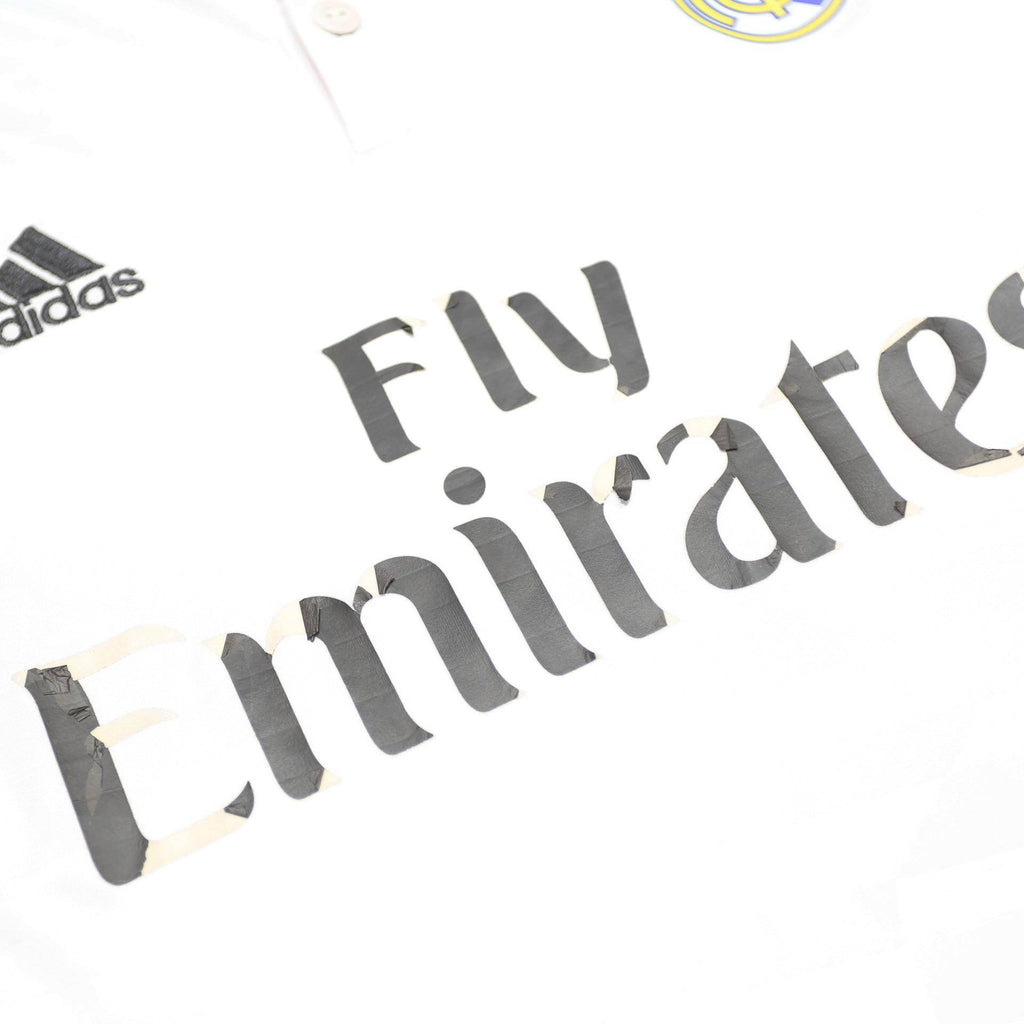 ADIDAS Mens White Real Madrid Ronaldo 7 Long Sleeve Crew Neck Football Shirt S