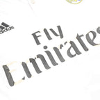 ADIDAS Mens White Real Madrid Ronaldo 7 Long Sleeve Crew Neck Football Shirt S