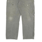 DICKIES Mens Regular Fit Workwear Grey Denim Jeans W42 L32 Cotton Blend Zip