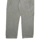 DICKIES Mens Regular Fit Workwear Grey Denim Jeans W42 L32 Cotton Blend Zip