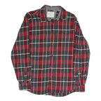 WEATHERPROOF Mens Red & Grey Check Shirt M Button Long Sleeve Casual Cotton