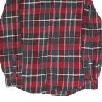 WEATHERPROOF Mens Red & Grey Check Shirt M Button Long Sleeve Casual Cotton