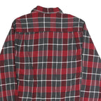 WEATHERPROOF Mens Red & Grey Check Shirt M Button Long Sleeve Casual Cotton