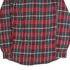 WEATHERPROOF Mens Red & Grey Check Shirt M Button Long Sleeve Casual Cotton